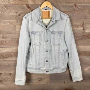 Acne Studios Bla Konst Pass Light Washed Blue Denim Jacket Size 48 Unisex